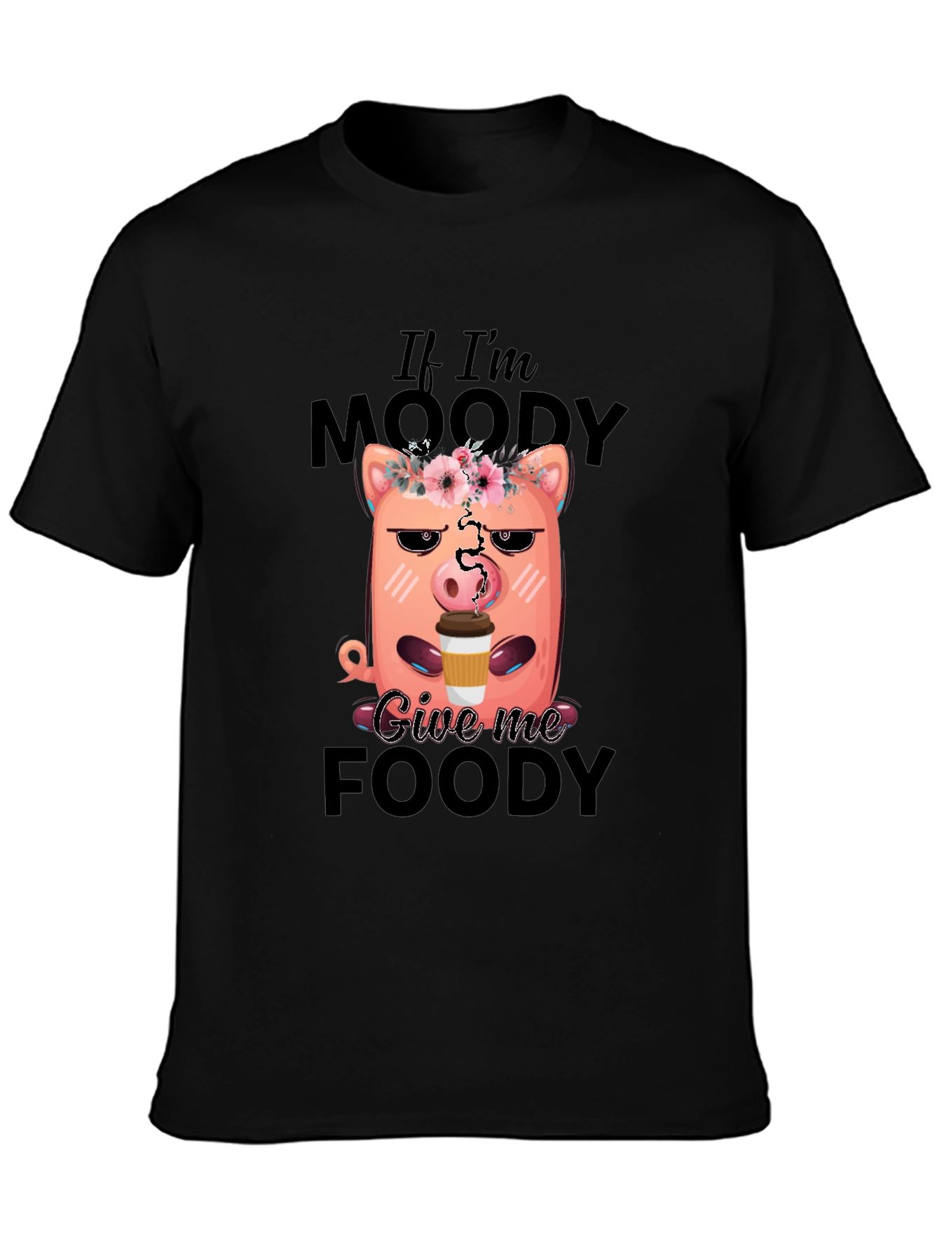 Moody Pig Coffee Graphic Tee