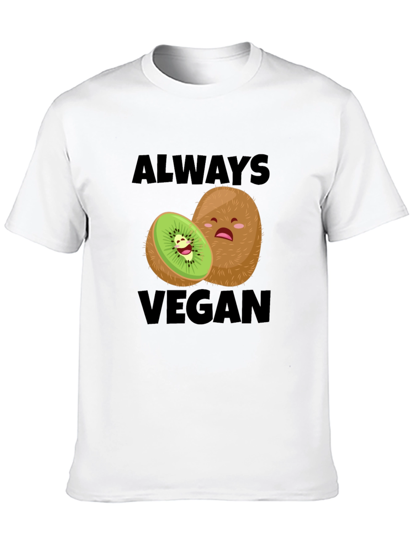 Always Vegan Kiwi T-Shirt Funny Vegan Tee