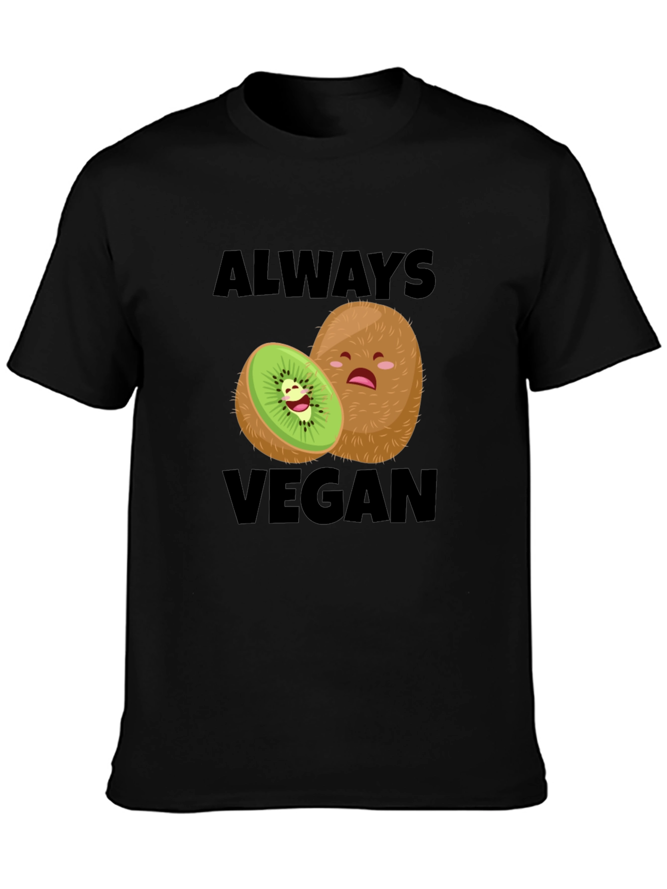 Always Vegan Kiwi T-Shirt Funny Vegan Tee