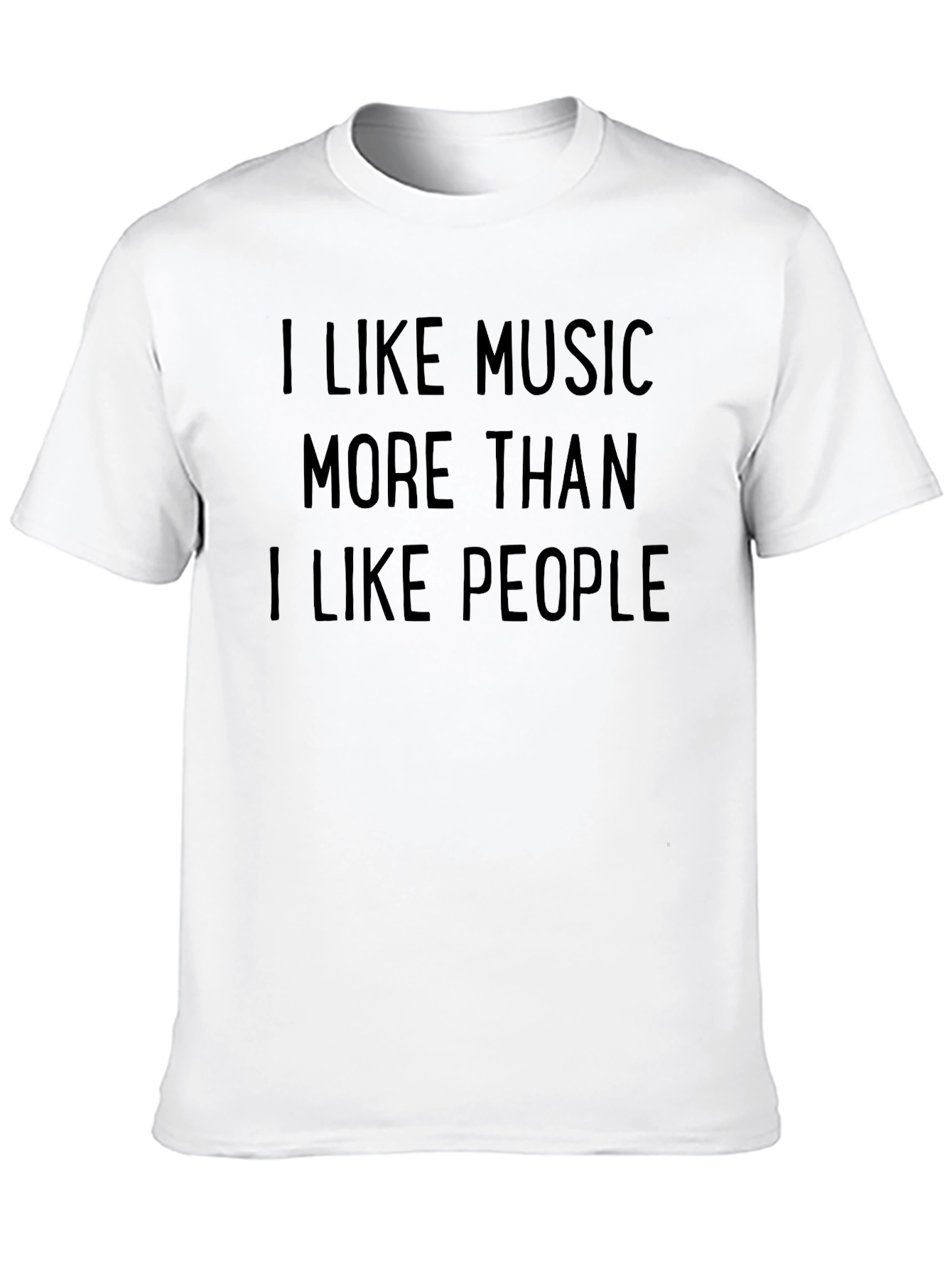 I Like Music Tee - Introvert Humor T-Shirt