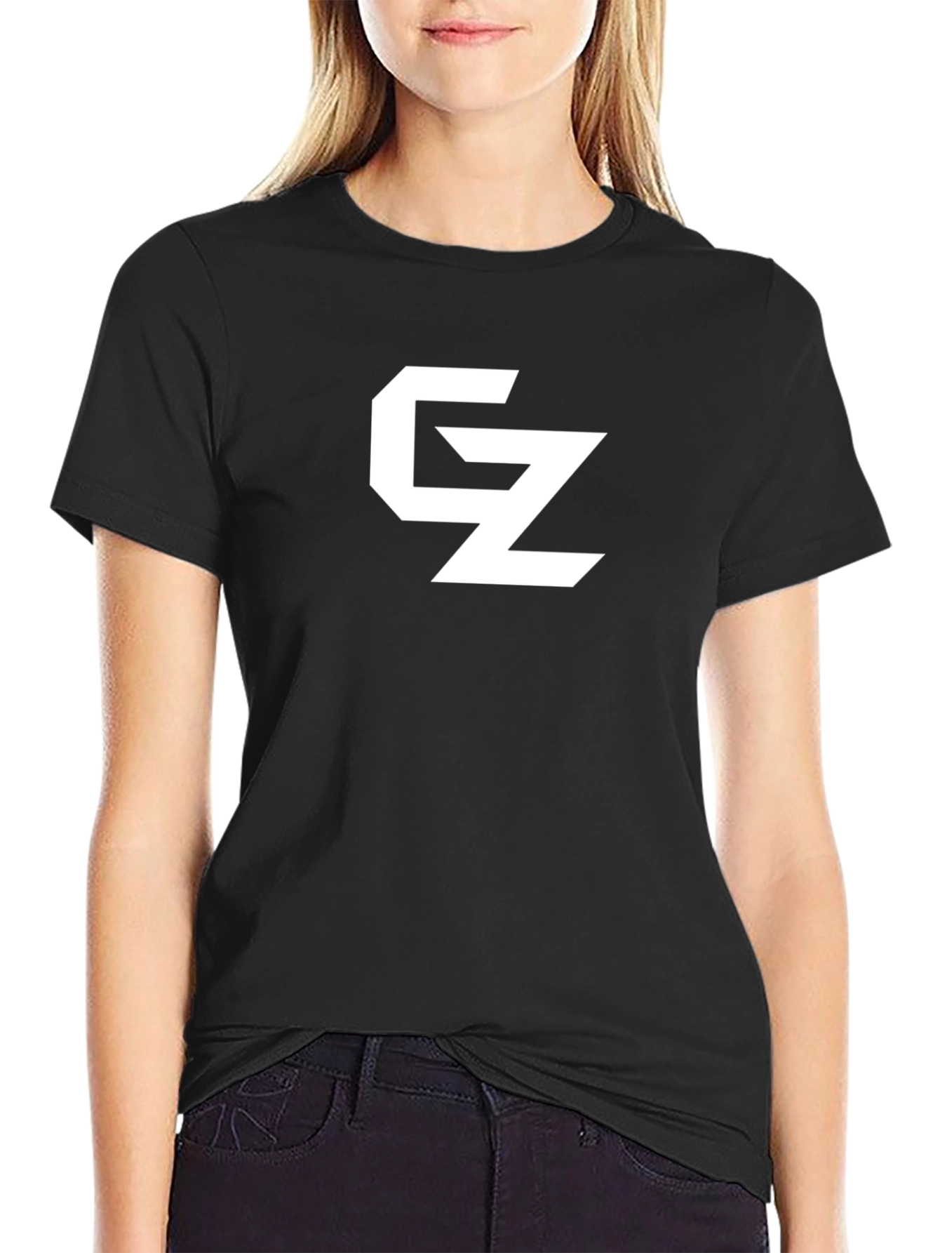 Stylish Black T-Shirt with White Logo