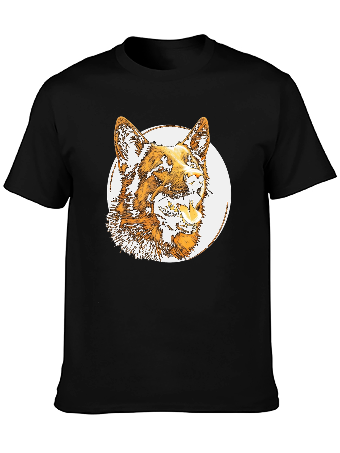 Dog Graphic Tee - Mens Black T-Shirt