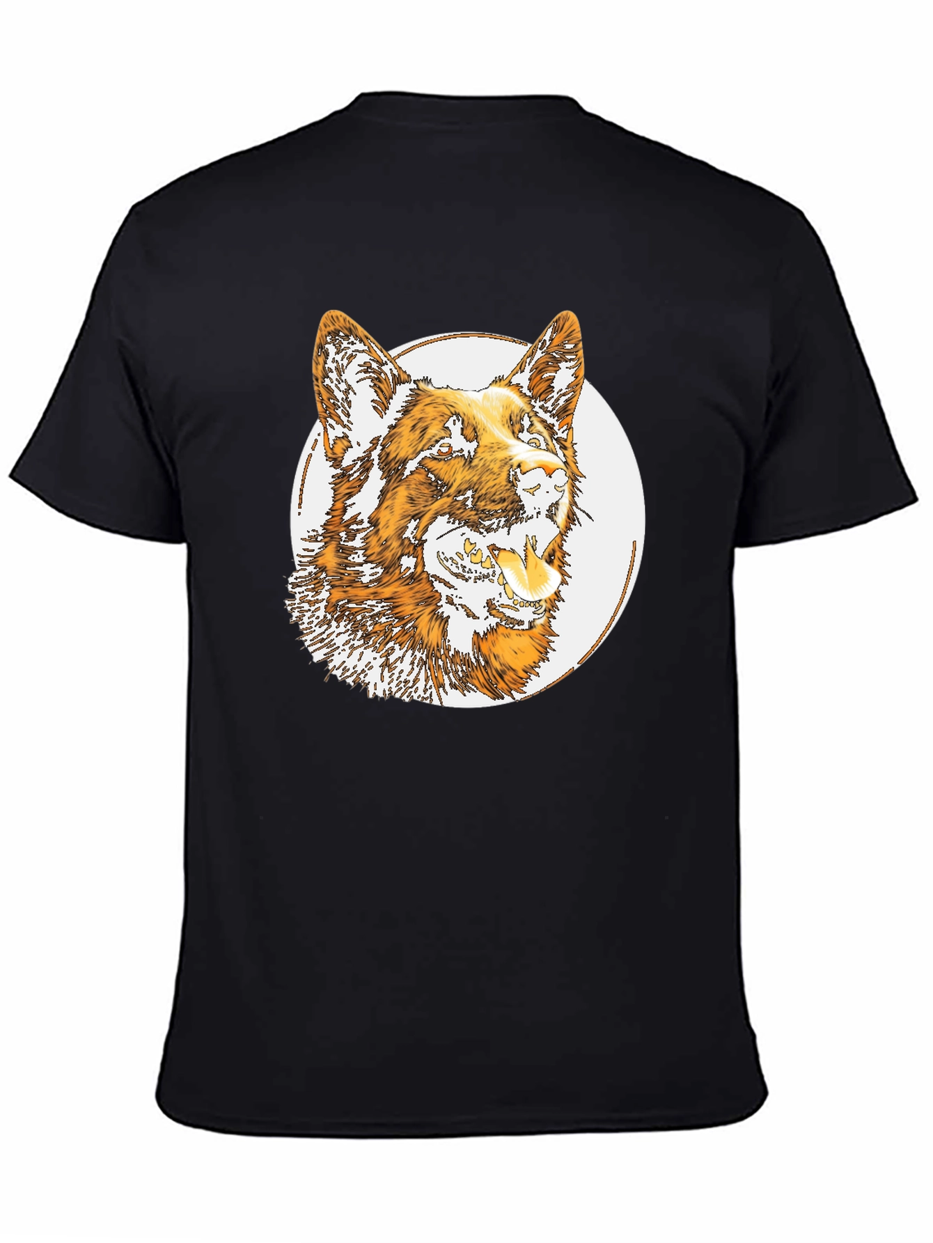 Dog Graphic Tee - Mens Black T-Shirt