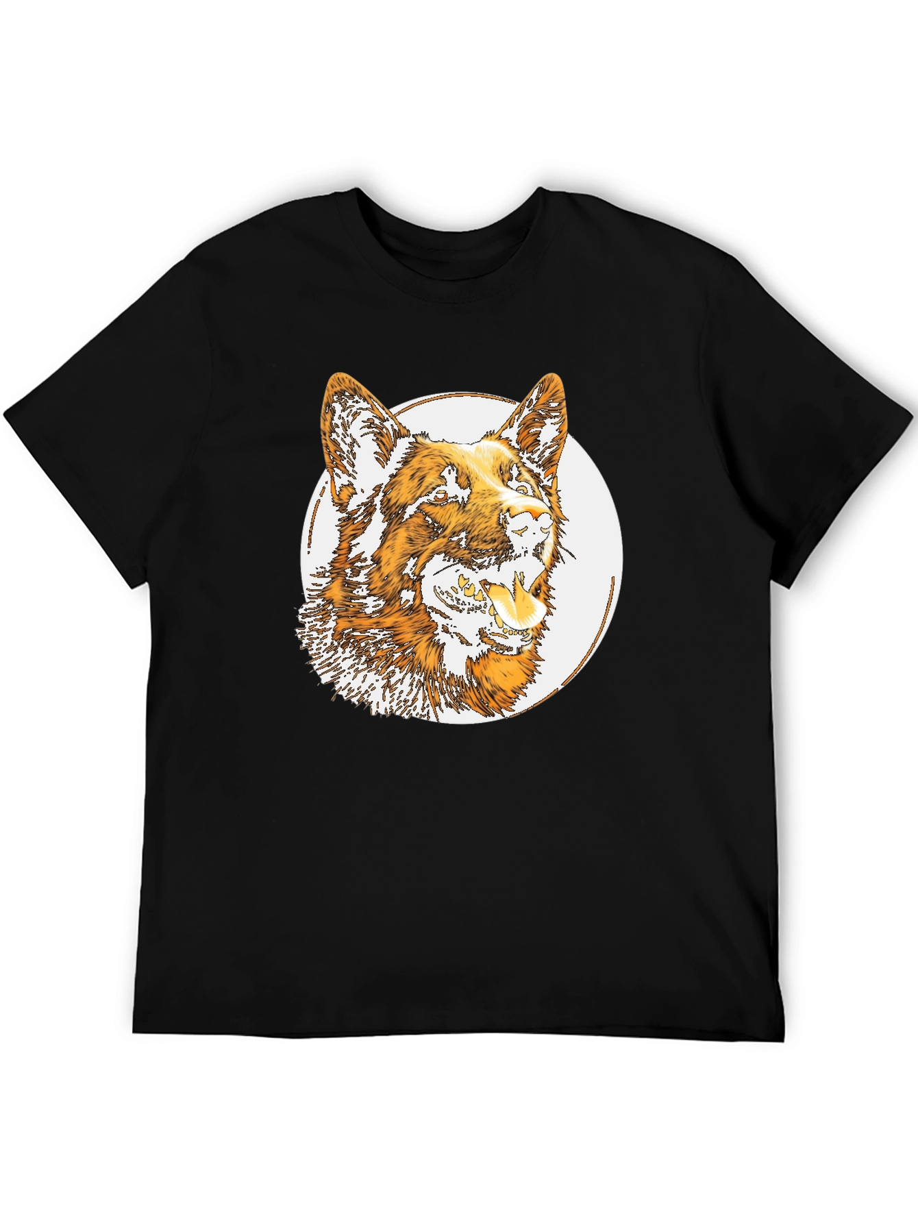 Dog Graphic Tee - Mens Black T-Shirt