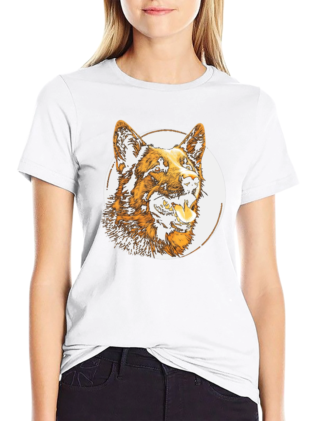 Dog Graphic Tee - Mens Black T-Shirt