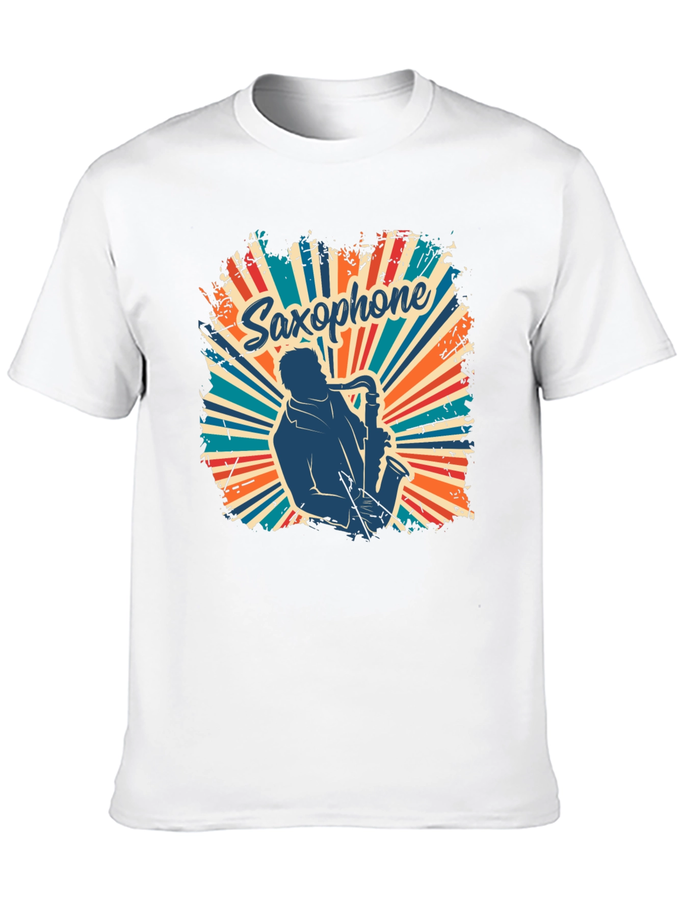 Saxophone Retro T-Shirt - Musician Graphic Tee
