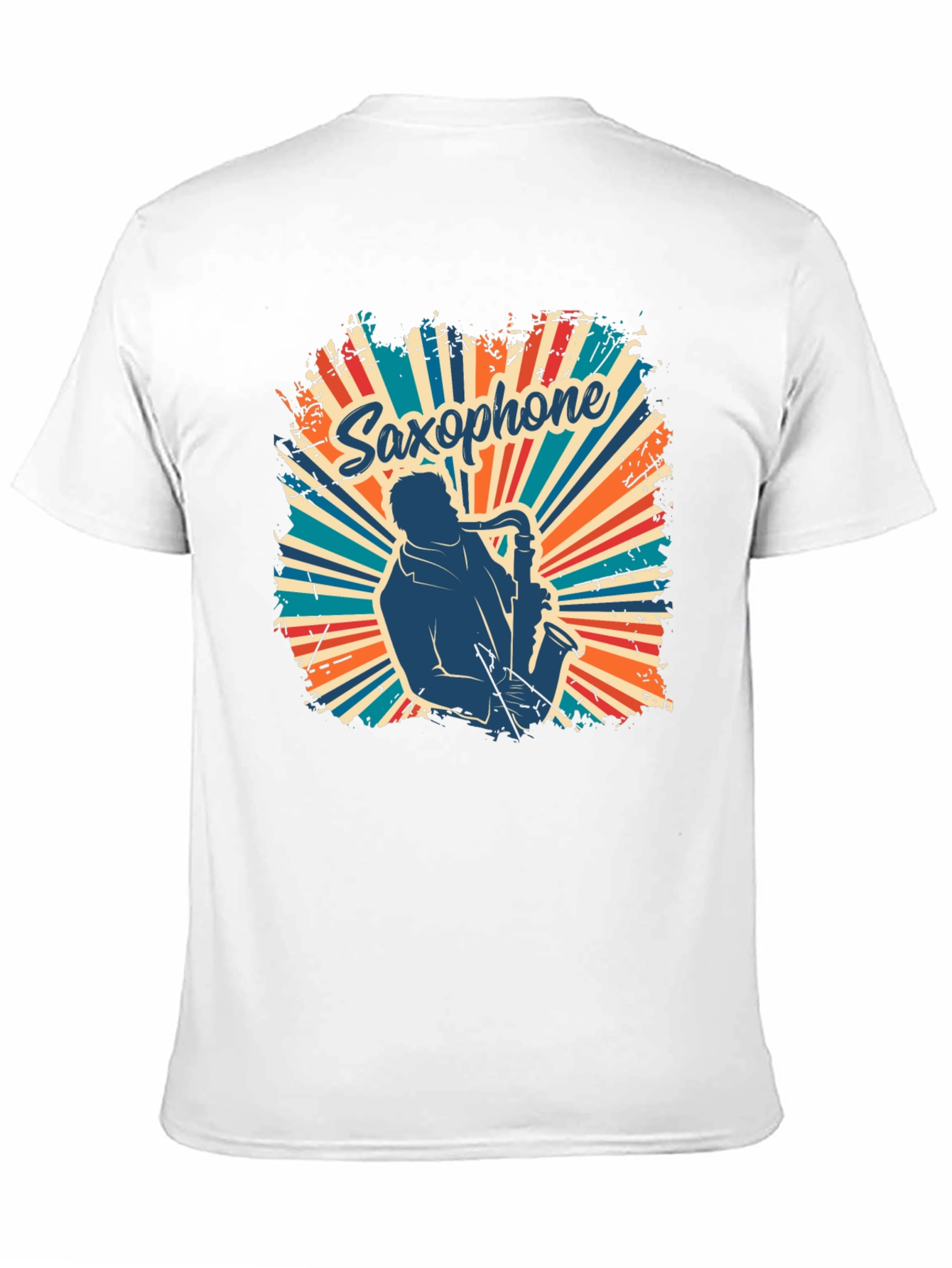 Saxophone Retro T-Shirt - Musician Graphic Tee