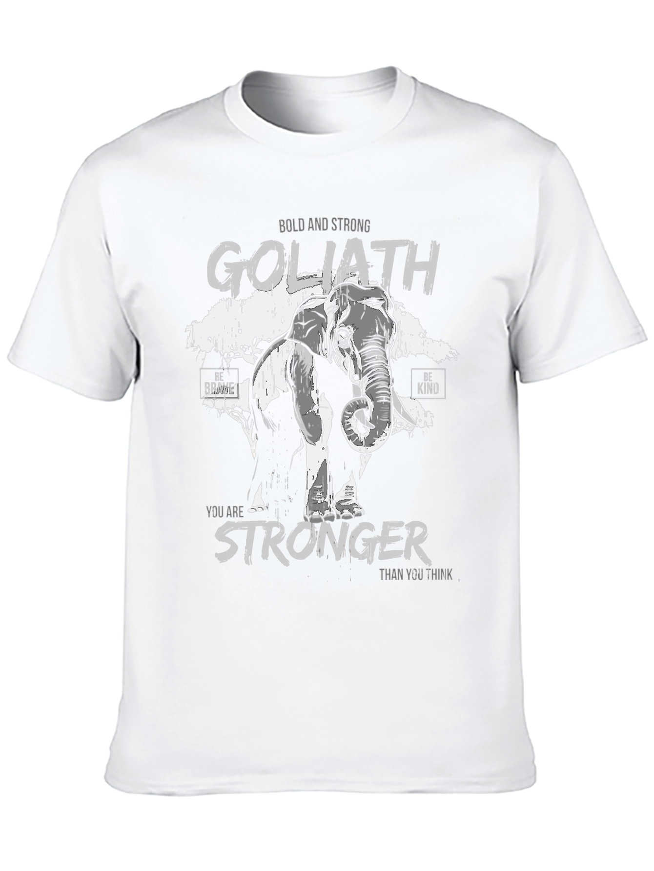 Goliath Elephant Stronger Than You Think Graphic T-Shirt