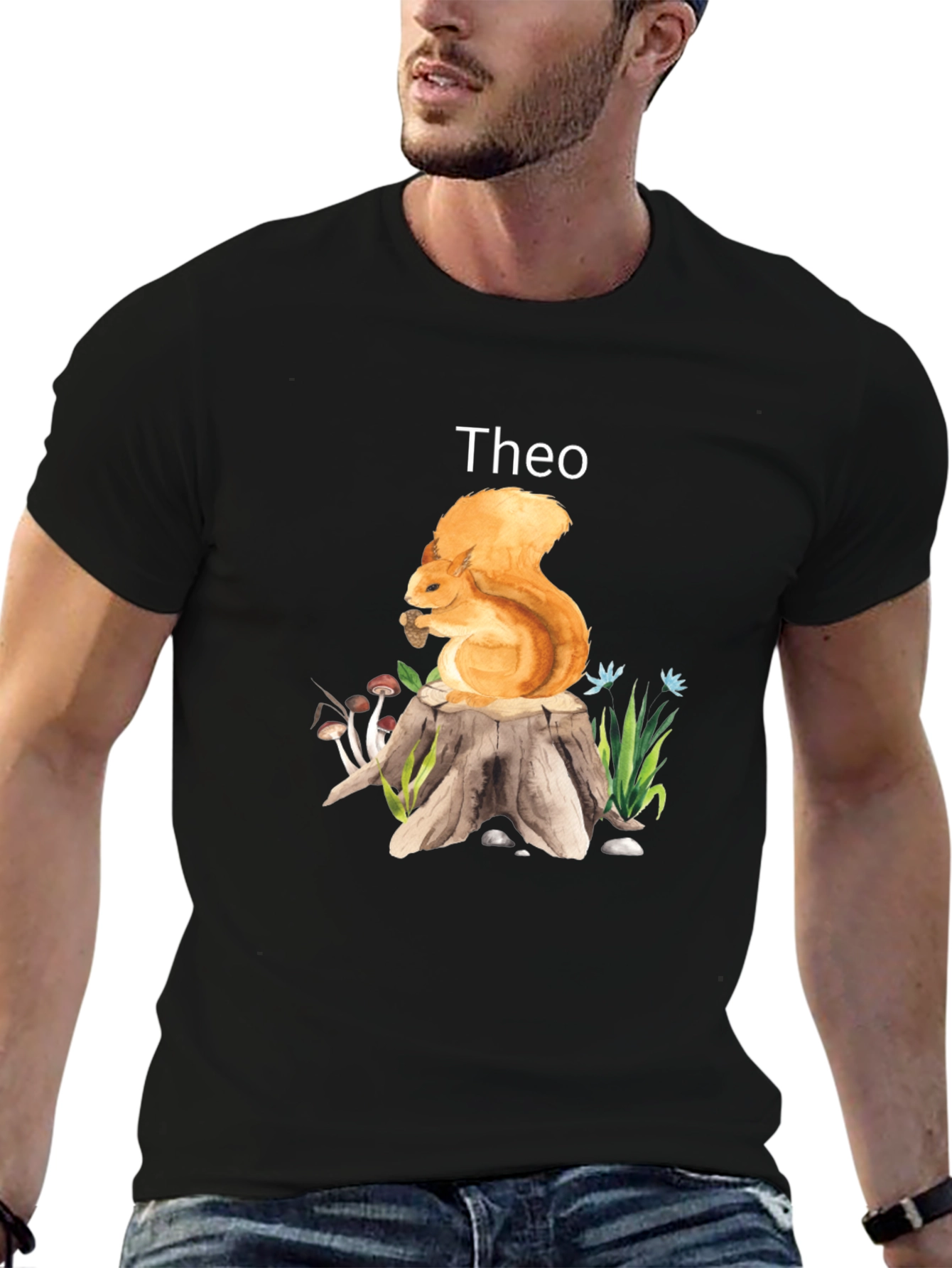 Theo Squirrel Tee - Nature Inspired Gift