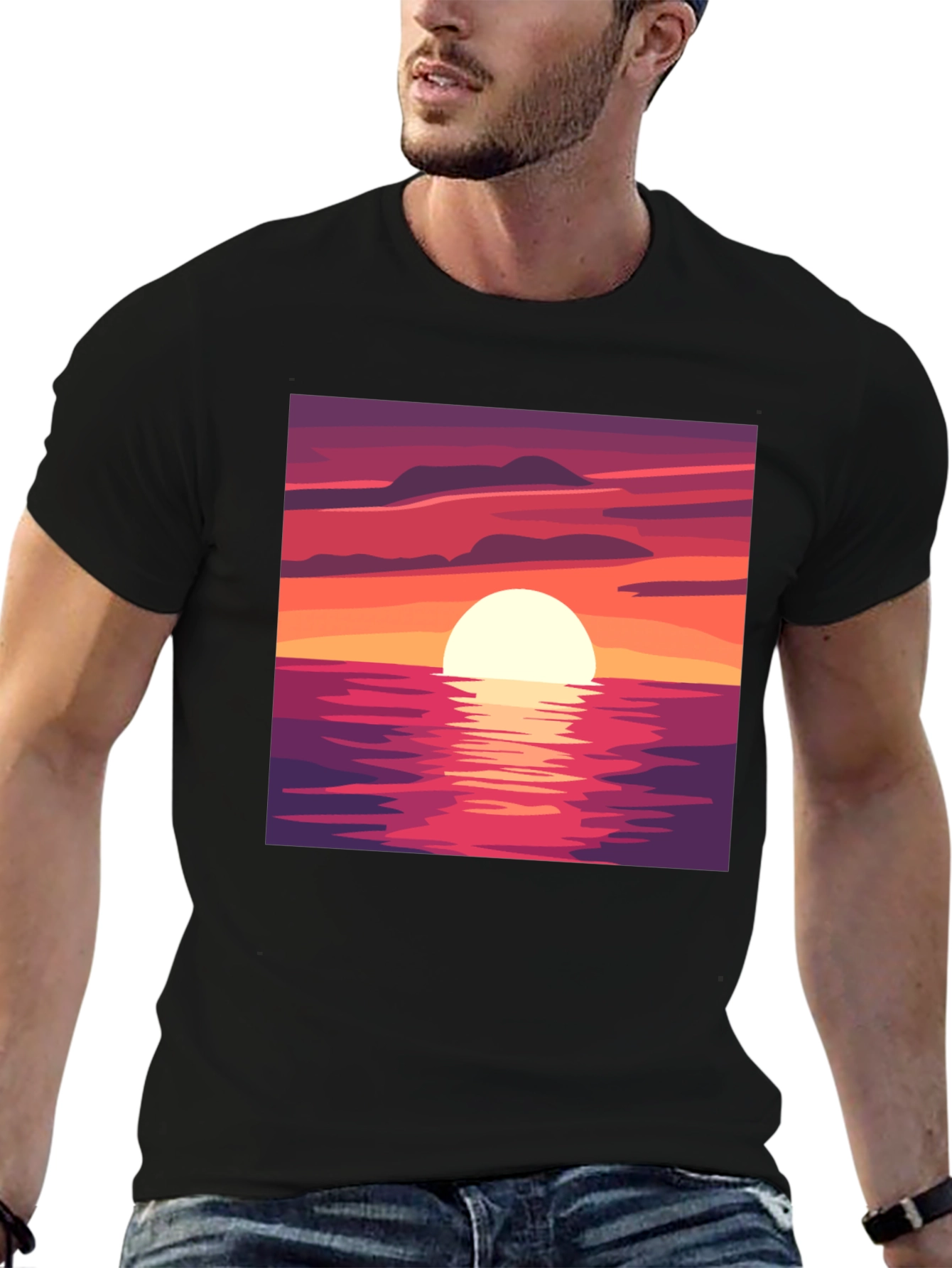 Sunset Graphic T-Shirt - Relaxed Fit