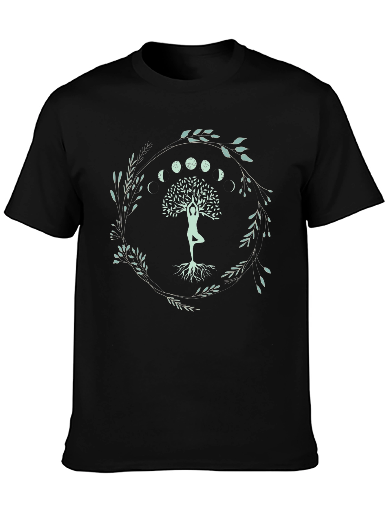 Yoga Tree of Life Moon Phases Graphic Tee