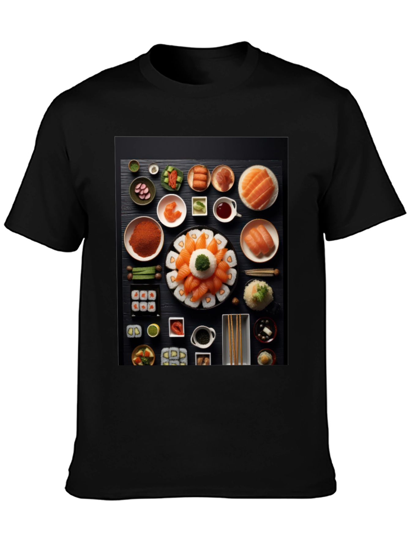 Sushi Lover Black T-Shirt