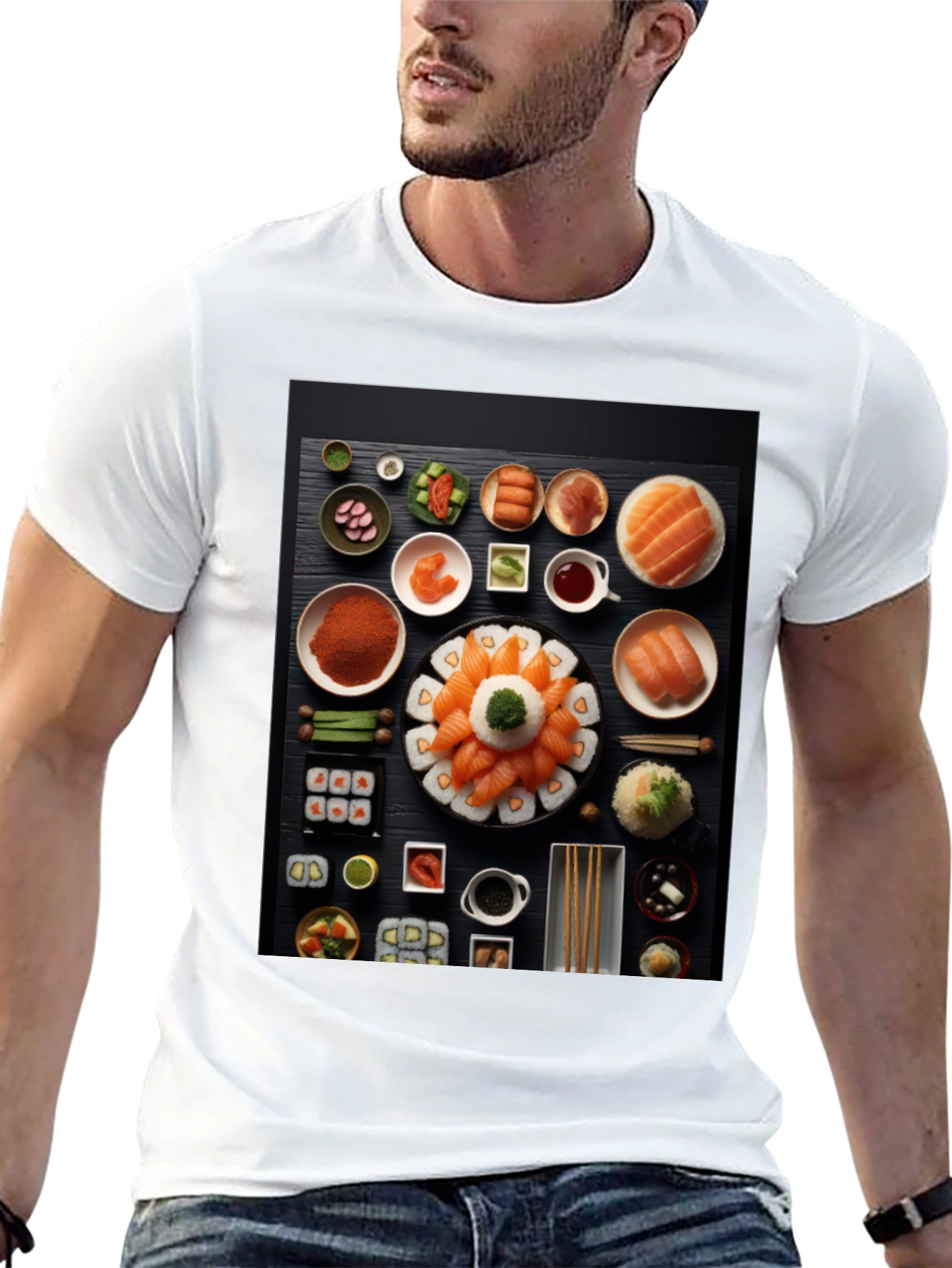 Sushi Lover Black T-Shirt