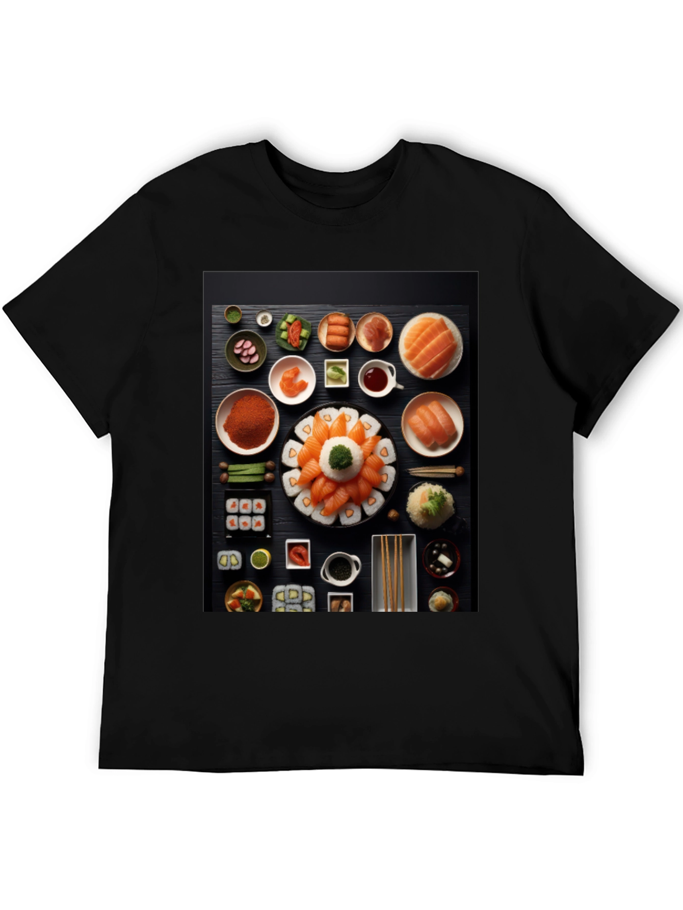 Sushi Lover Black T-Shirt
