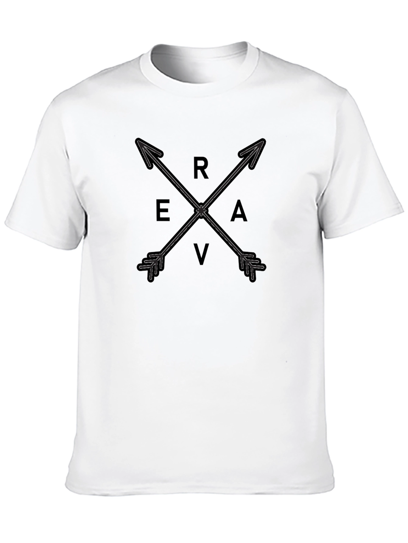 Reva Arrows Graphic Tee - Stylish Black T-Shirt