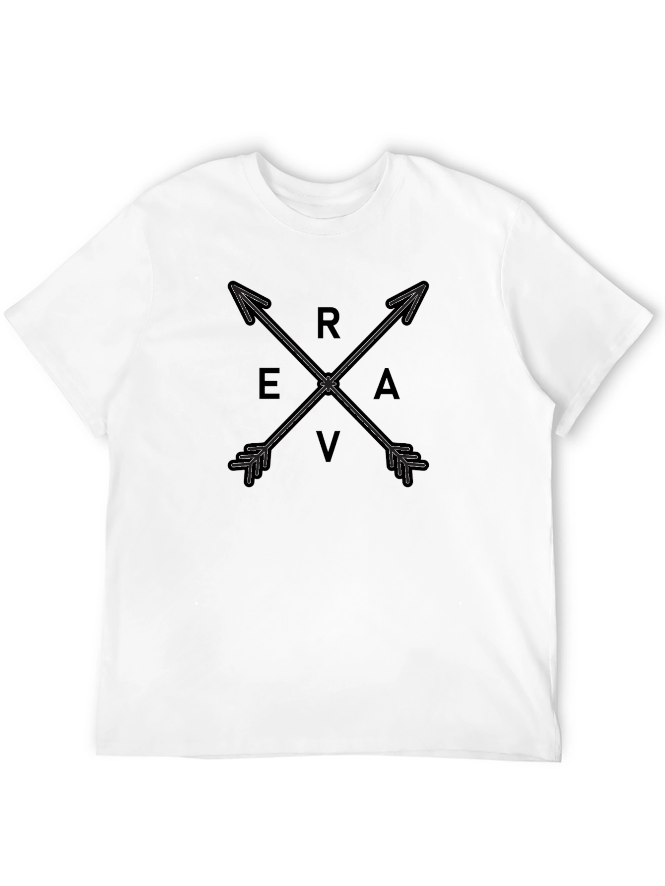 Reva Arrows Graphic Tee - Stylish Black T-Shirt