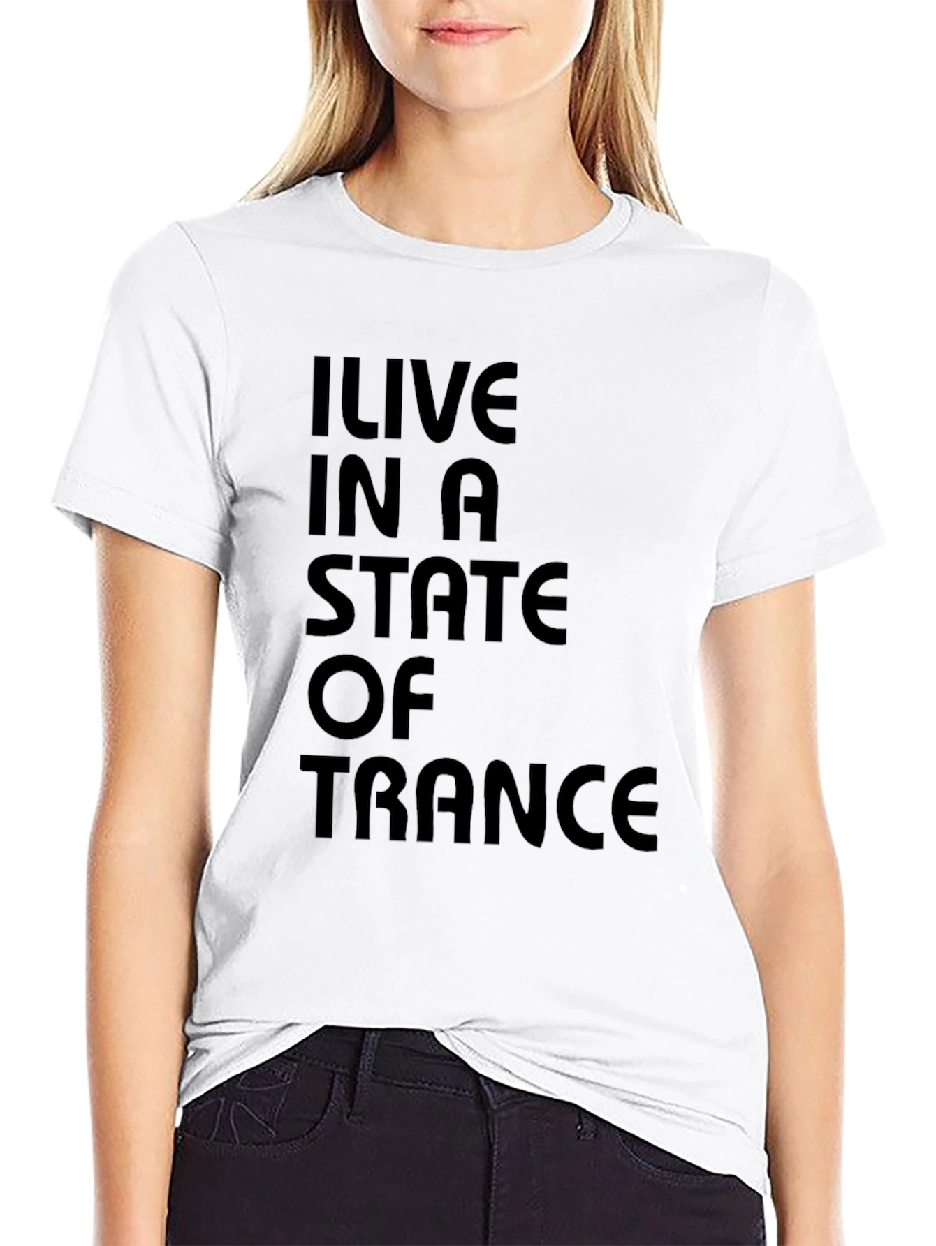 I Live in a State of Trance Black T-Shirt