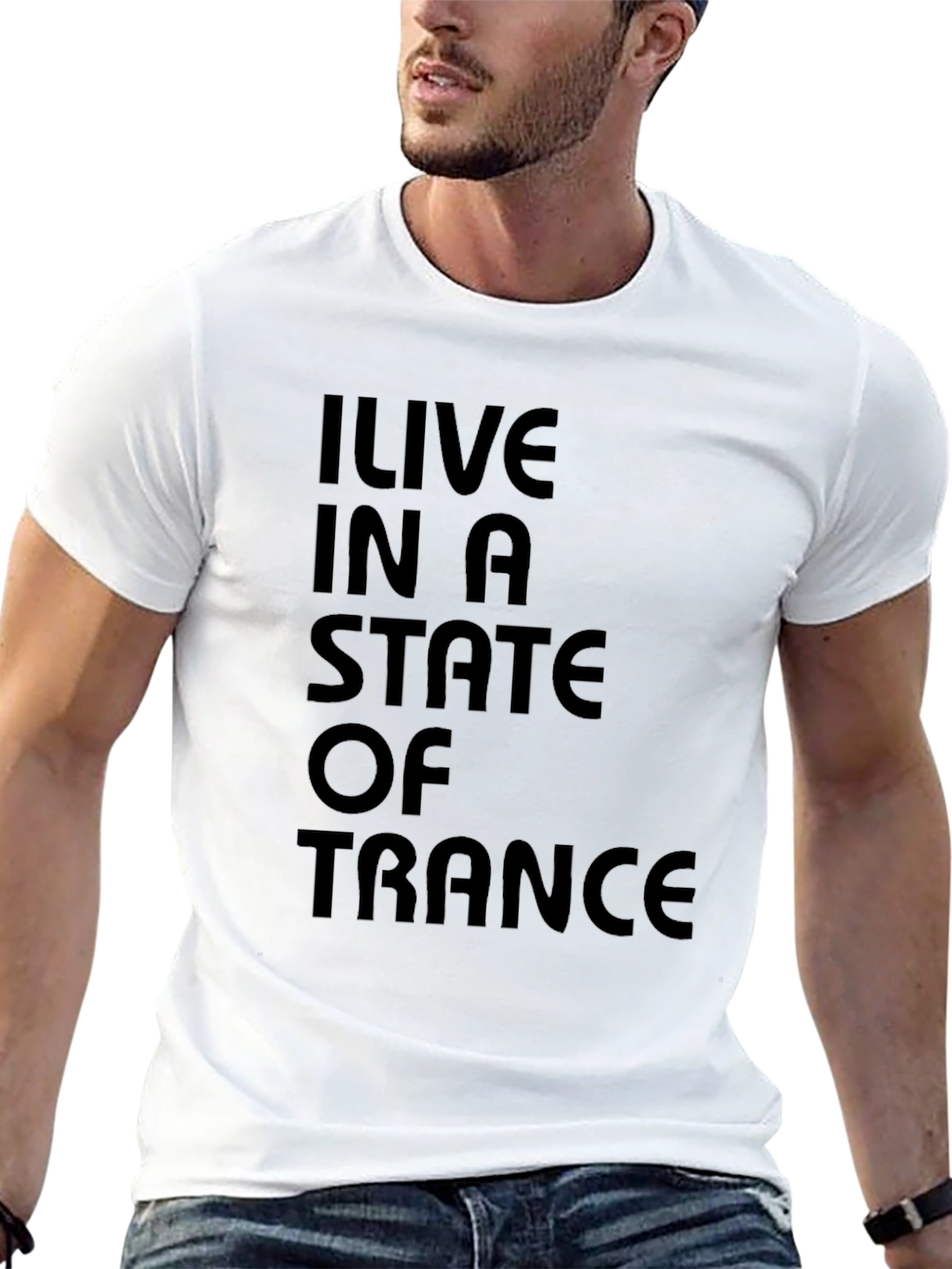 I Live in a State of Trance Black T-Shirt