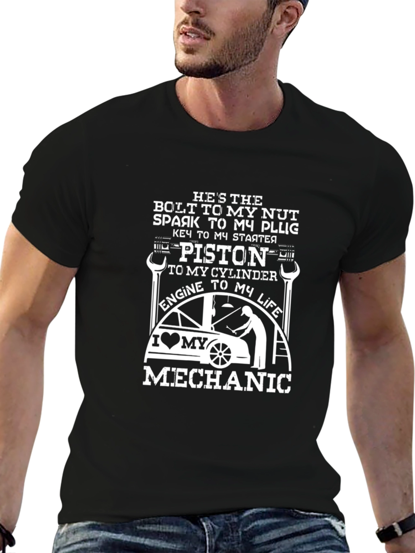 Mechanic Love T-Shirt: Bolt To My Nut