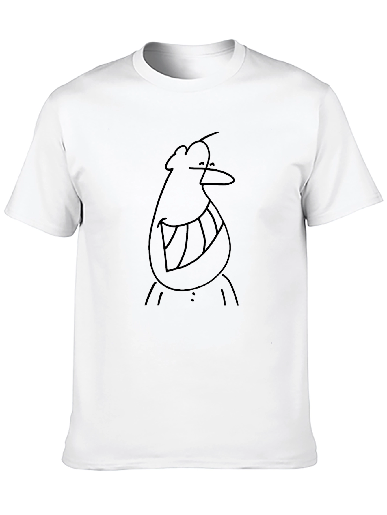 Black Cartoon Character T-Shirt