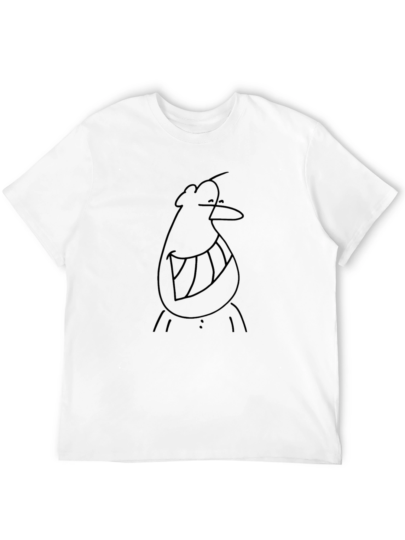 Black Cartoon Character T-Shirt