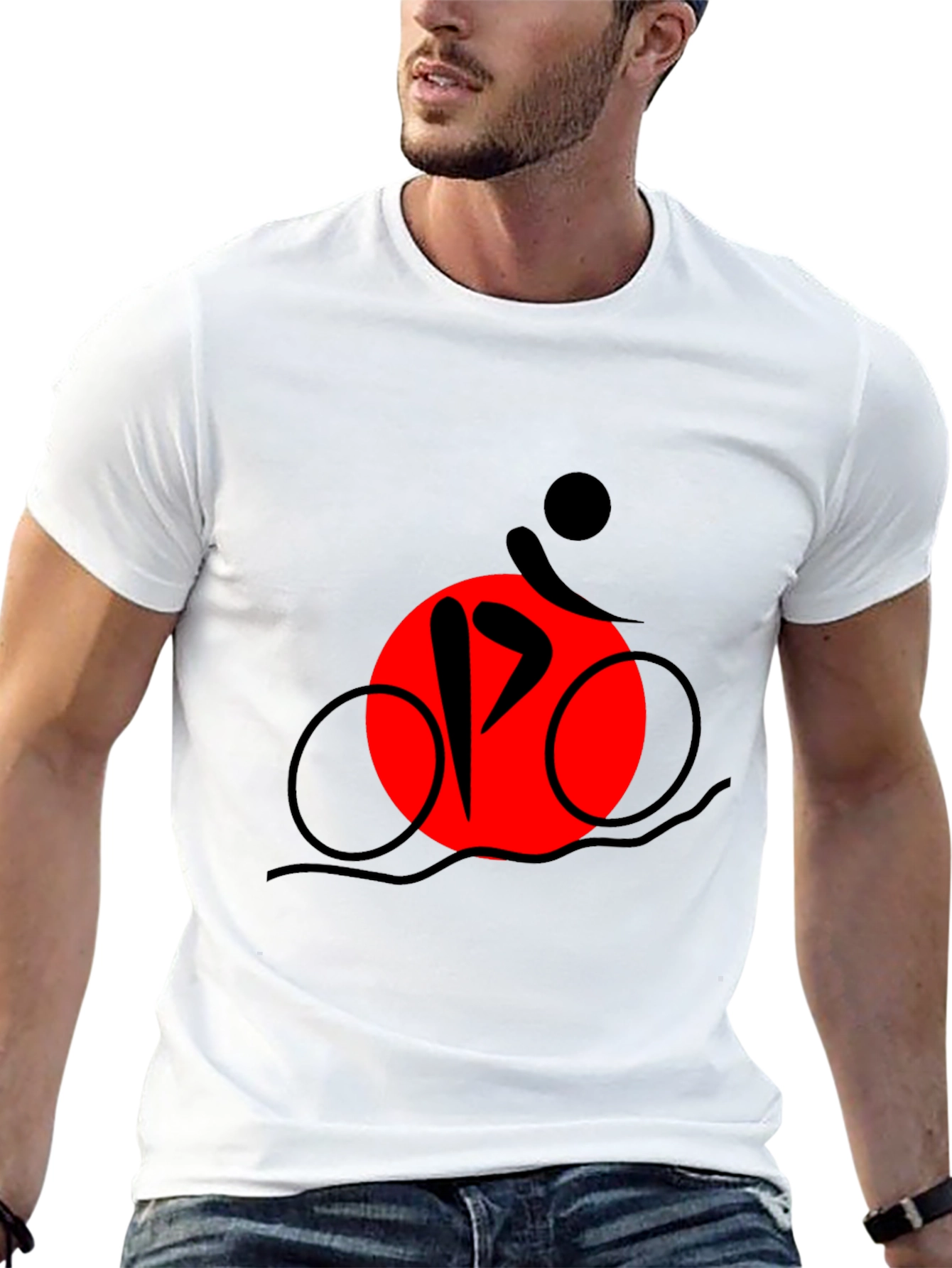 Triathlon Graphic Tee - Black