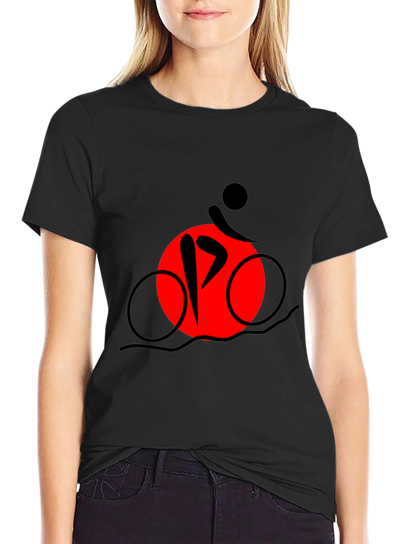 Triathlon Graphic Tee - Black