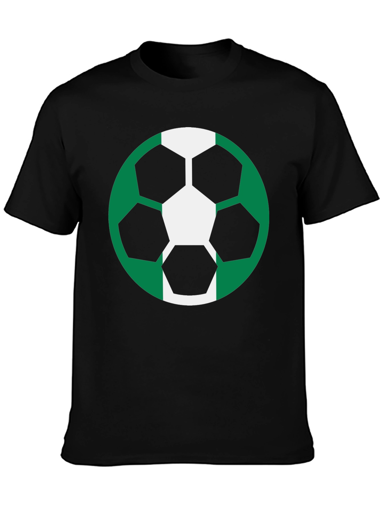 Soccer Ball Nigeria Flag T-Shirt