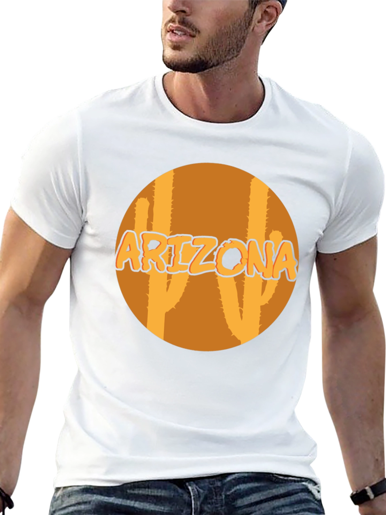Arizona Cactus Graphic Tee - Black