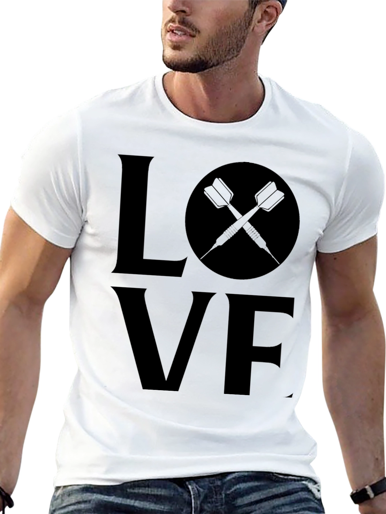 Love Darts Graphic Tee - Stylish Dart Player Apparel