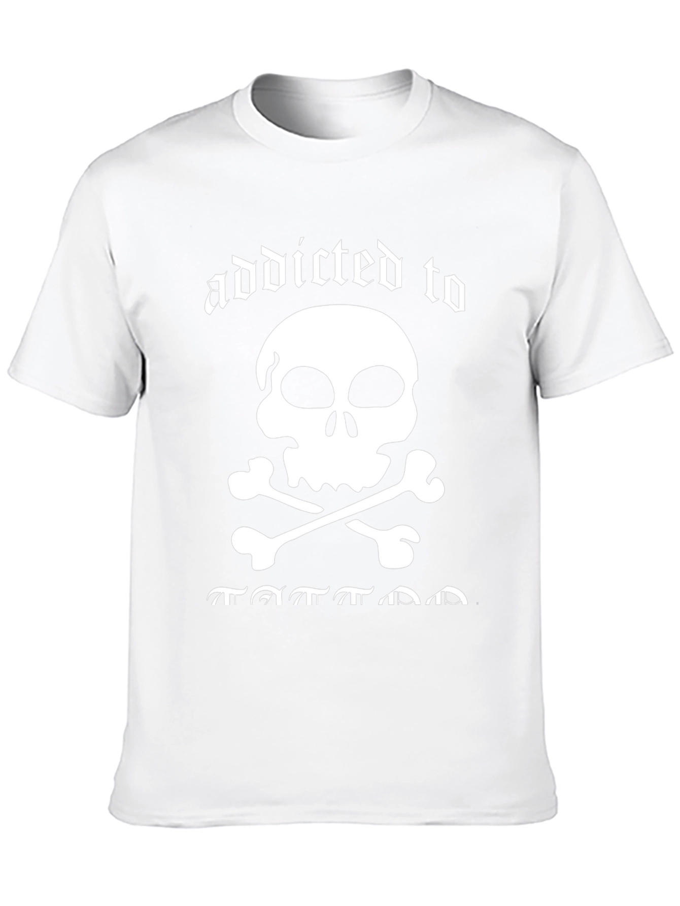 Addicted to Tattoos Skull Graphic Tee