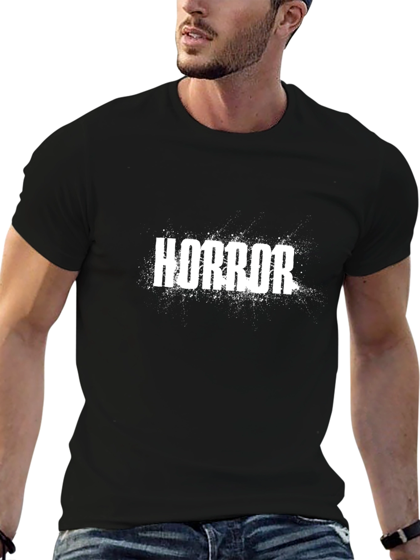 Horror Graphic T-Shirt - Black