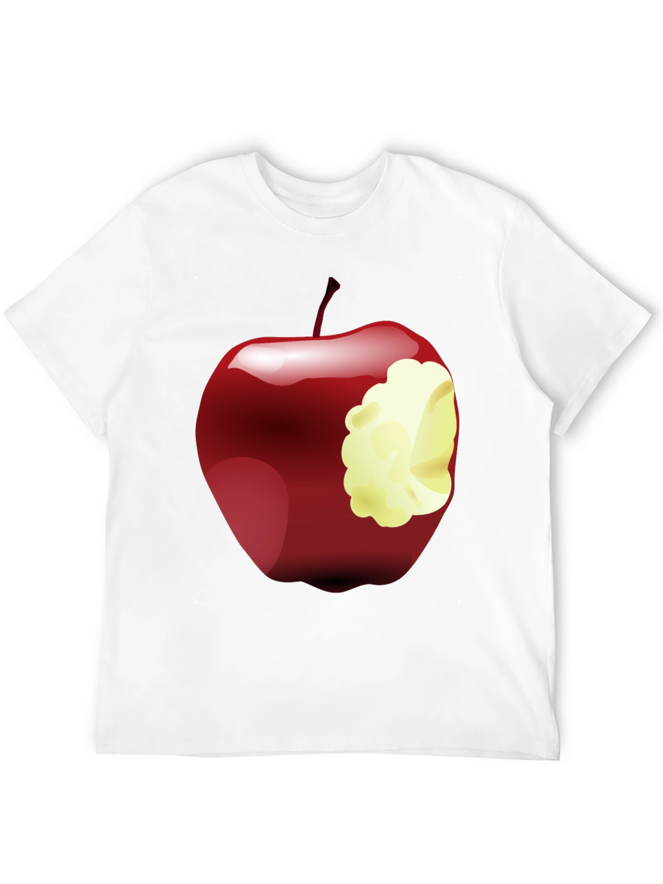 Bitten Apple Graphic Tee - Stylish Casual Wear