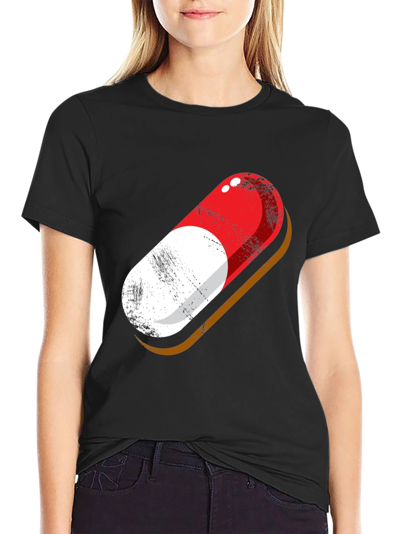 Pill Graphic Tee - Stylish Statement T-Shirt
