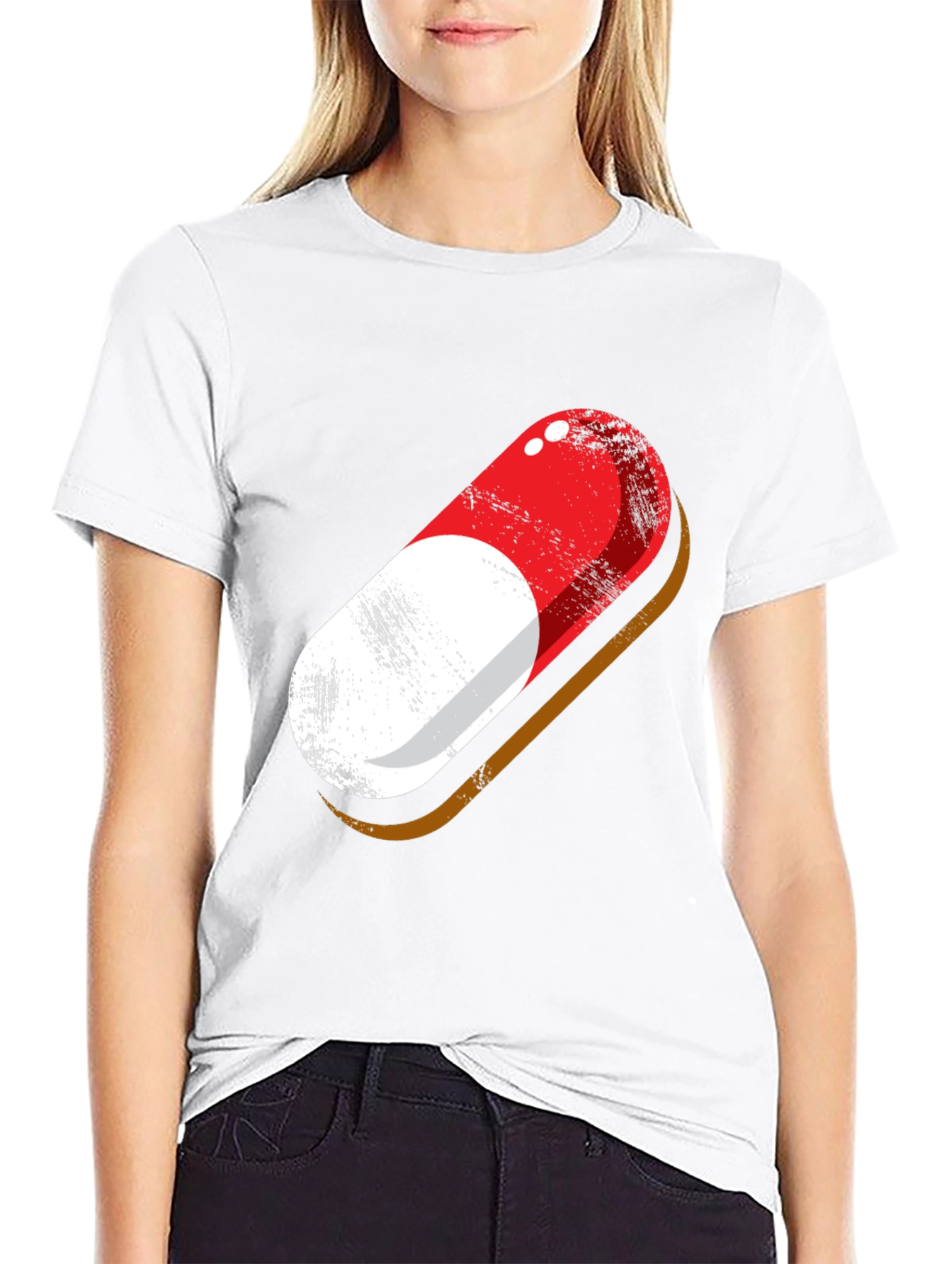Pill Graphic Tee - Stylish Statement T-Shirt