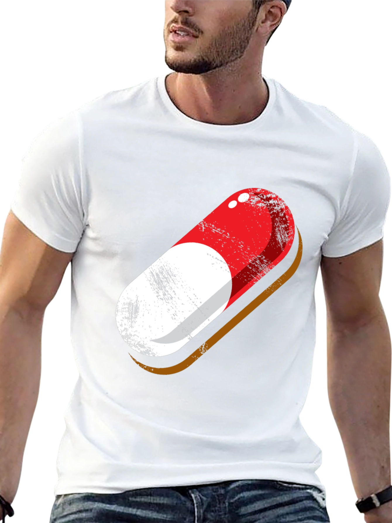 Pill Graphic Tee - Stylish Statement T-Shirt