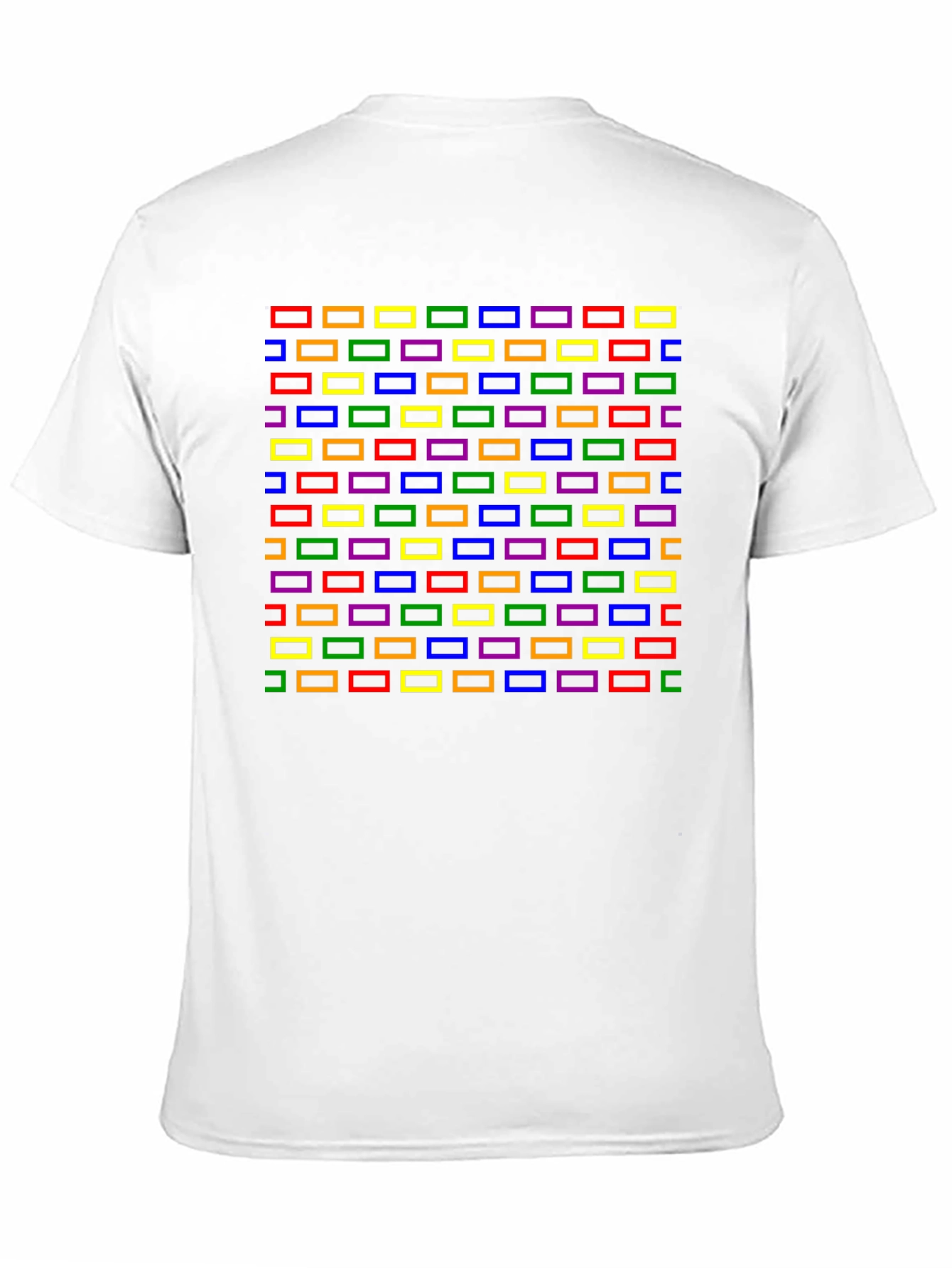 Retro Rectangles Graphic Tee - Black