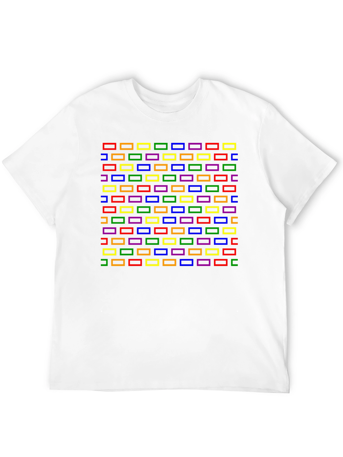 Retro Rectangles Graphic Tee - Black