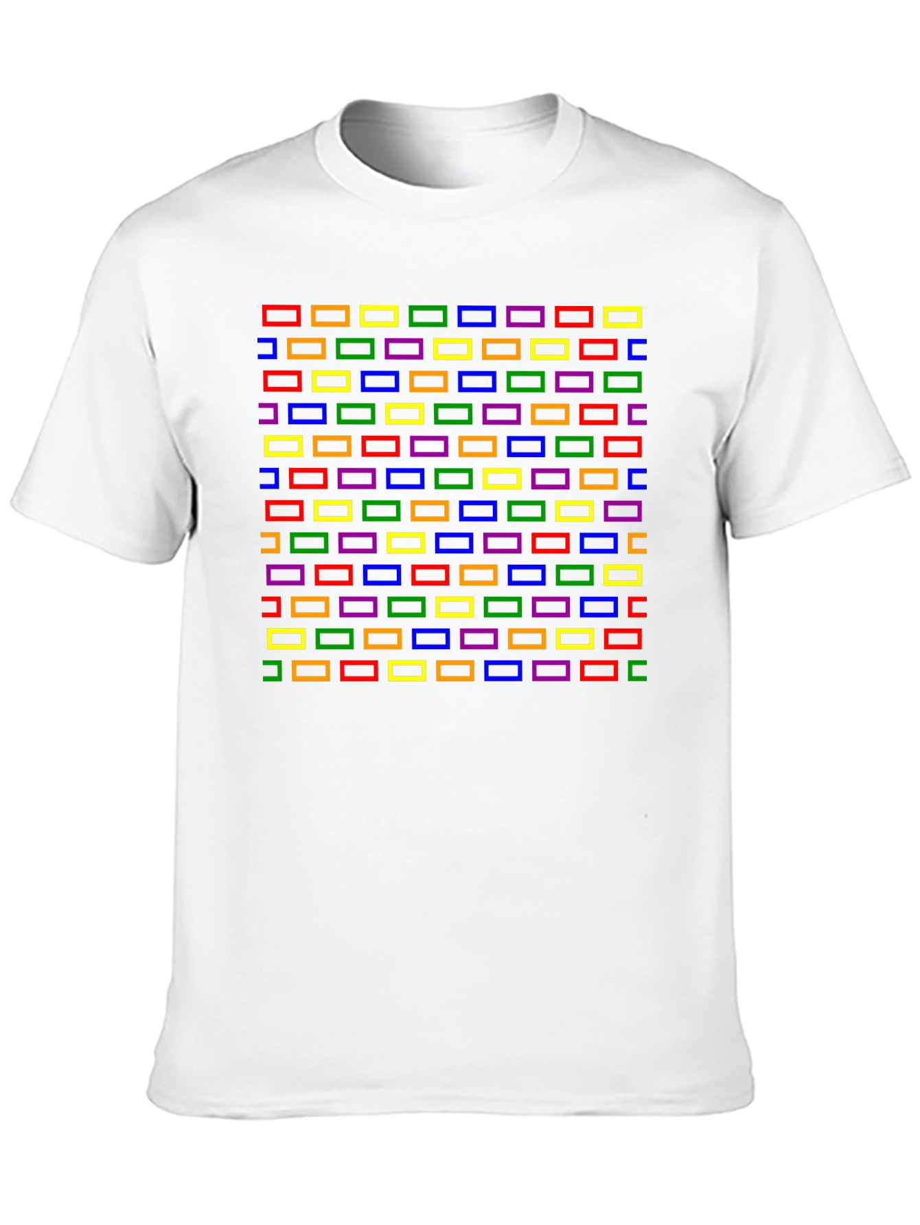 Retro Rectangles Graphic Tee - Black