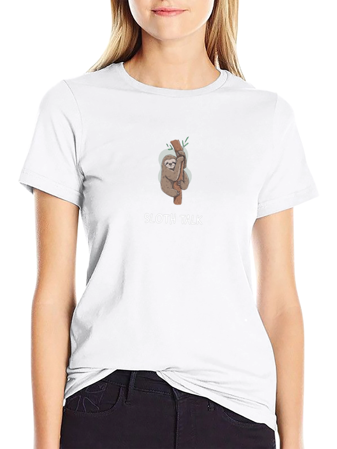 Sloth Talk Graphic Tee - Relaxed Fit