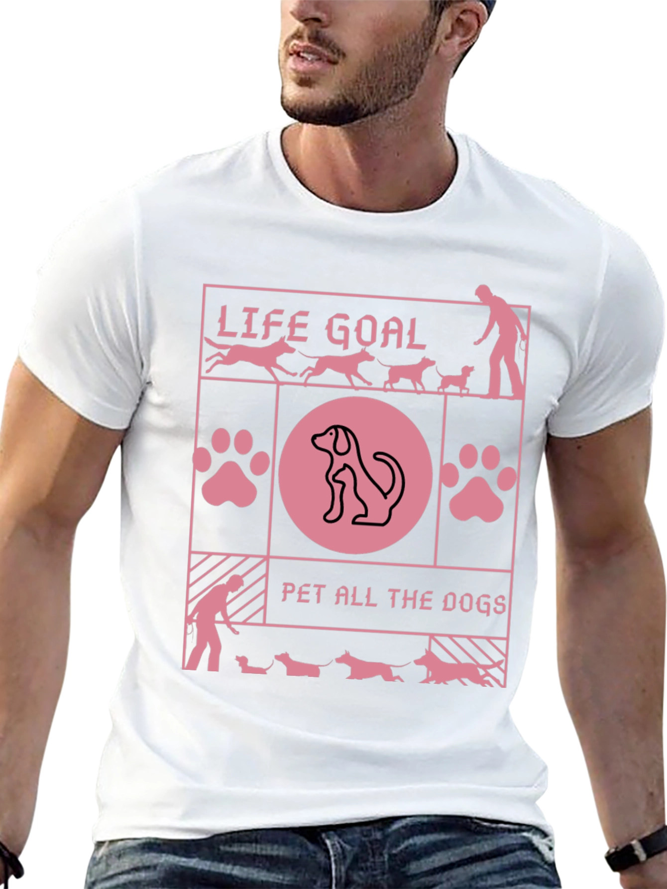 Life Goal: Pet All The Dogs T-Shirt