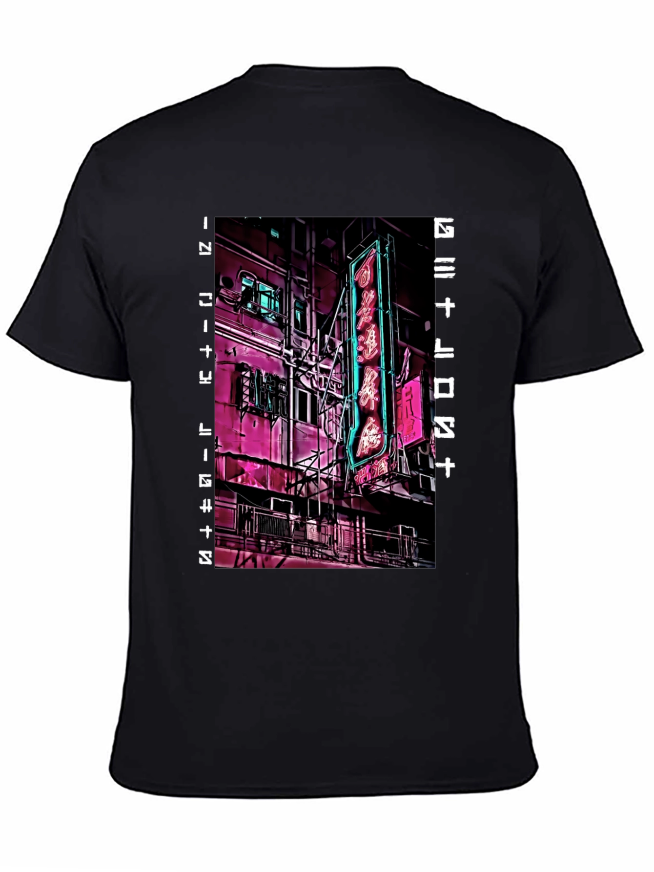 Cyberpunk Neon City T-Shirt
