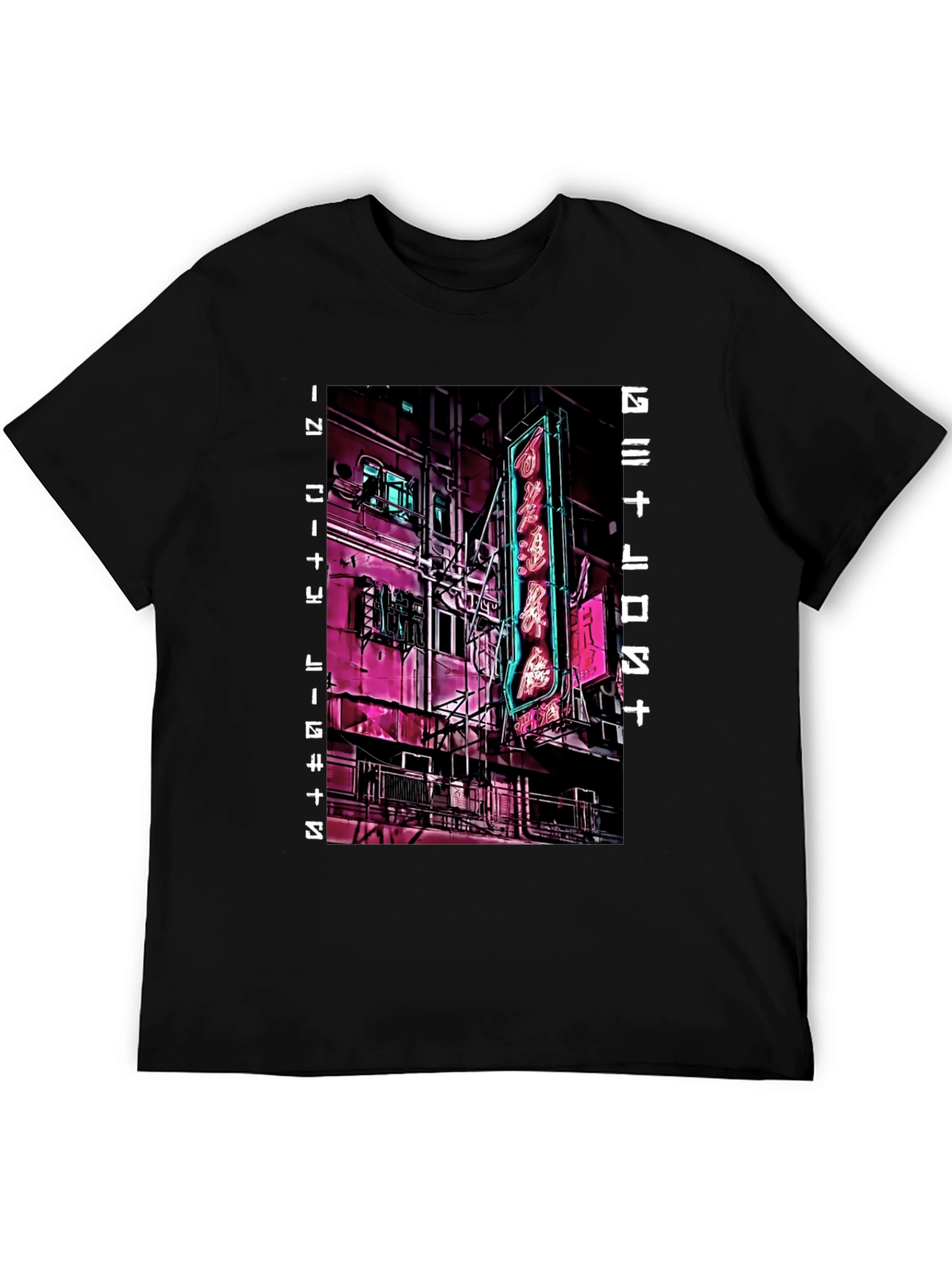 Cyberpunk Neon City T-Shirt