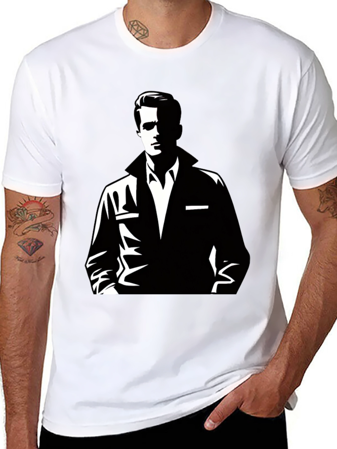 Retro Graphic Tee - Black