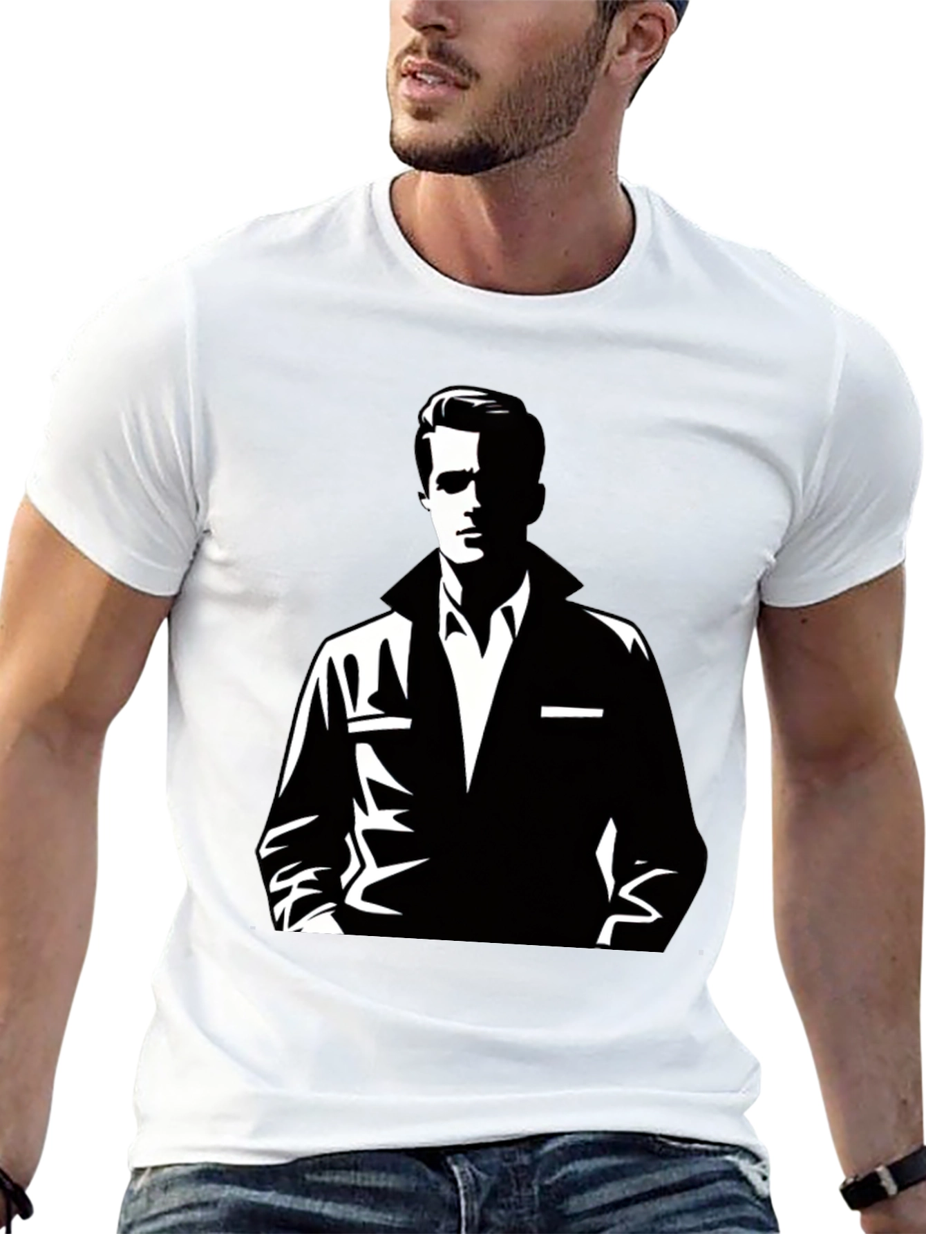 Retro Graphic Tee - Black