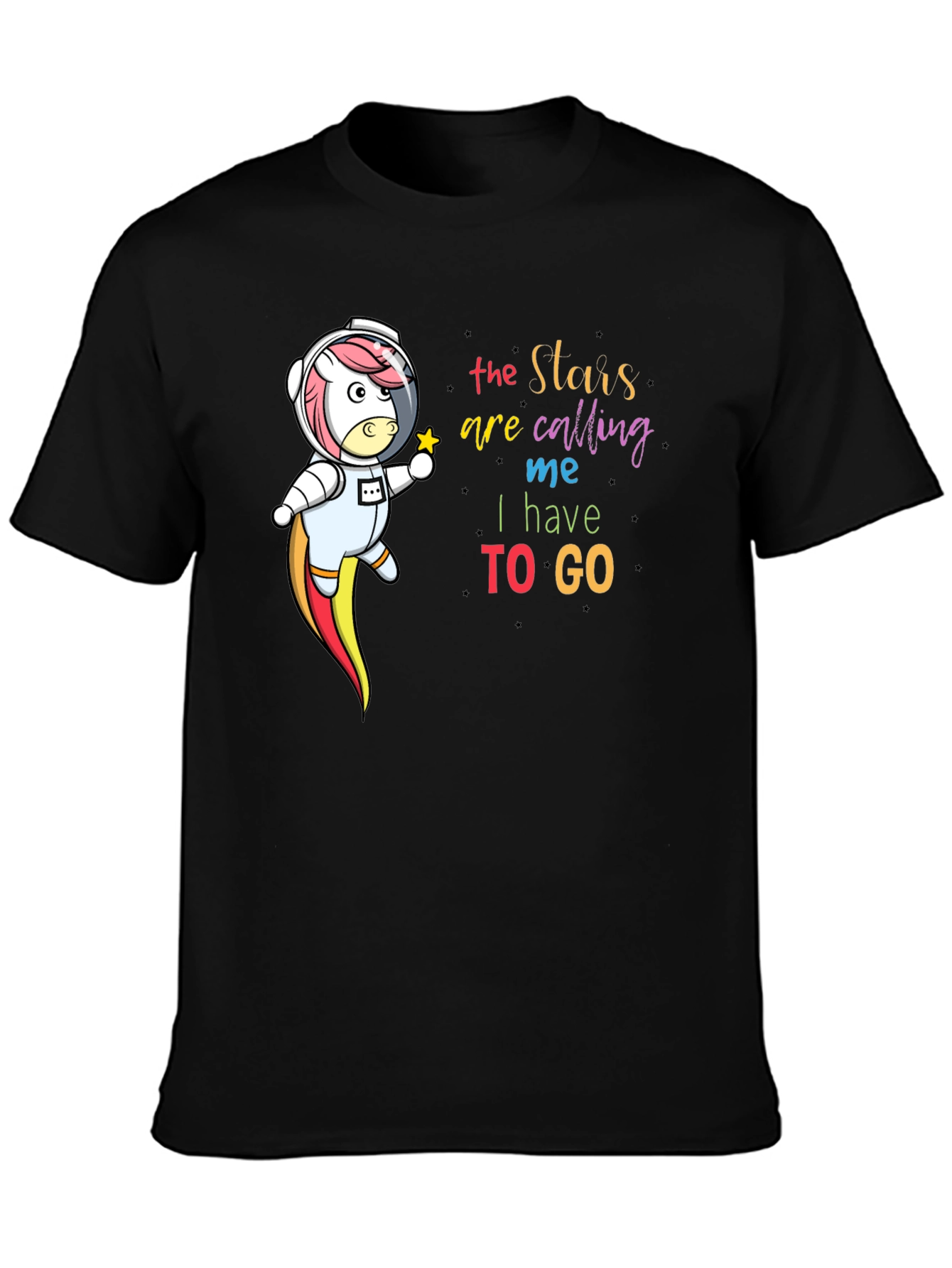 Stars Calling Space Unicorn T-Shirt