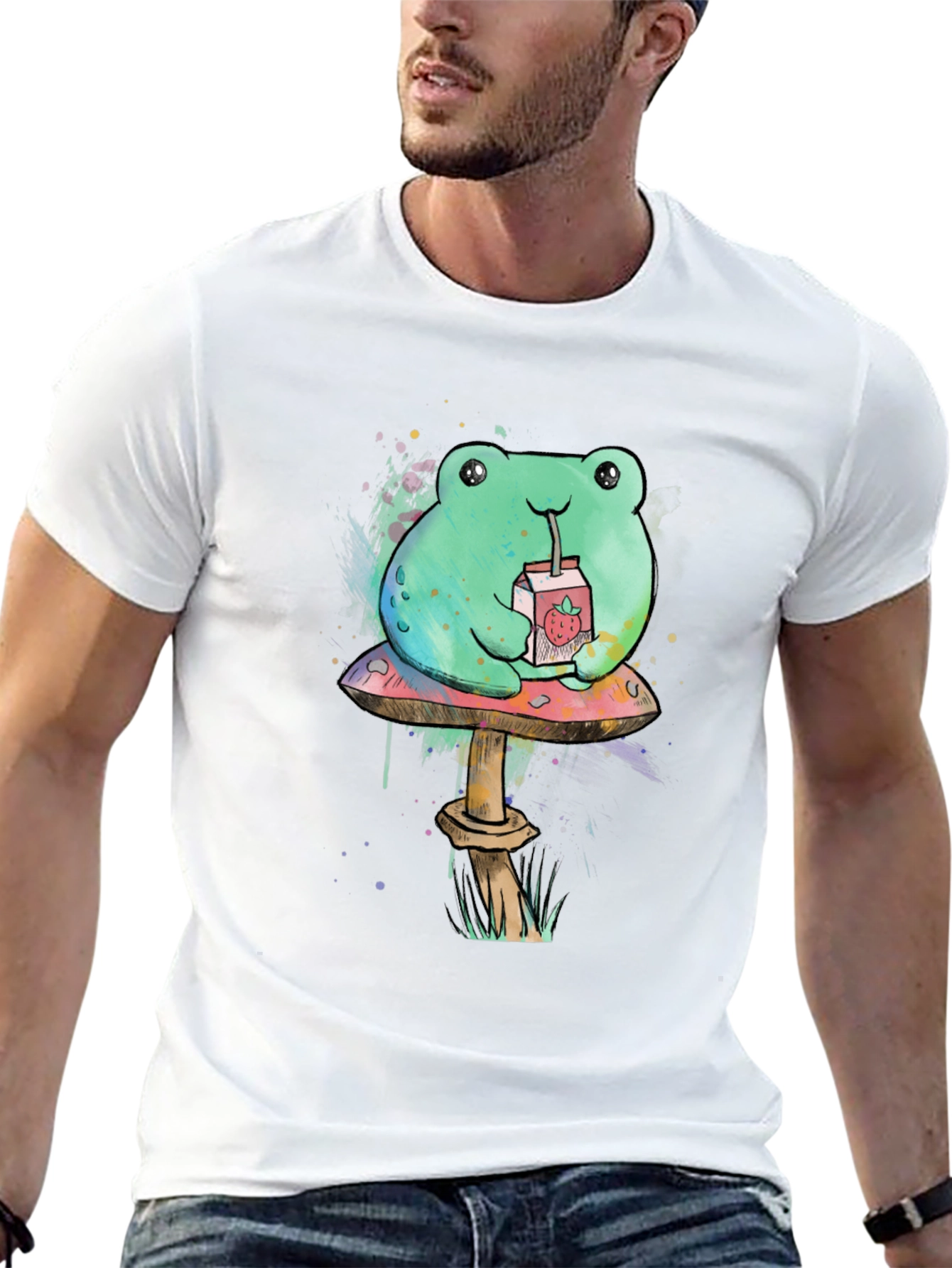 Frog on Mushroom T-Shirt