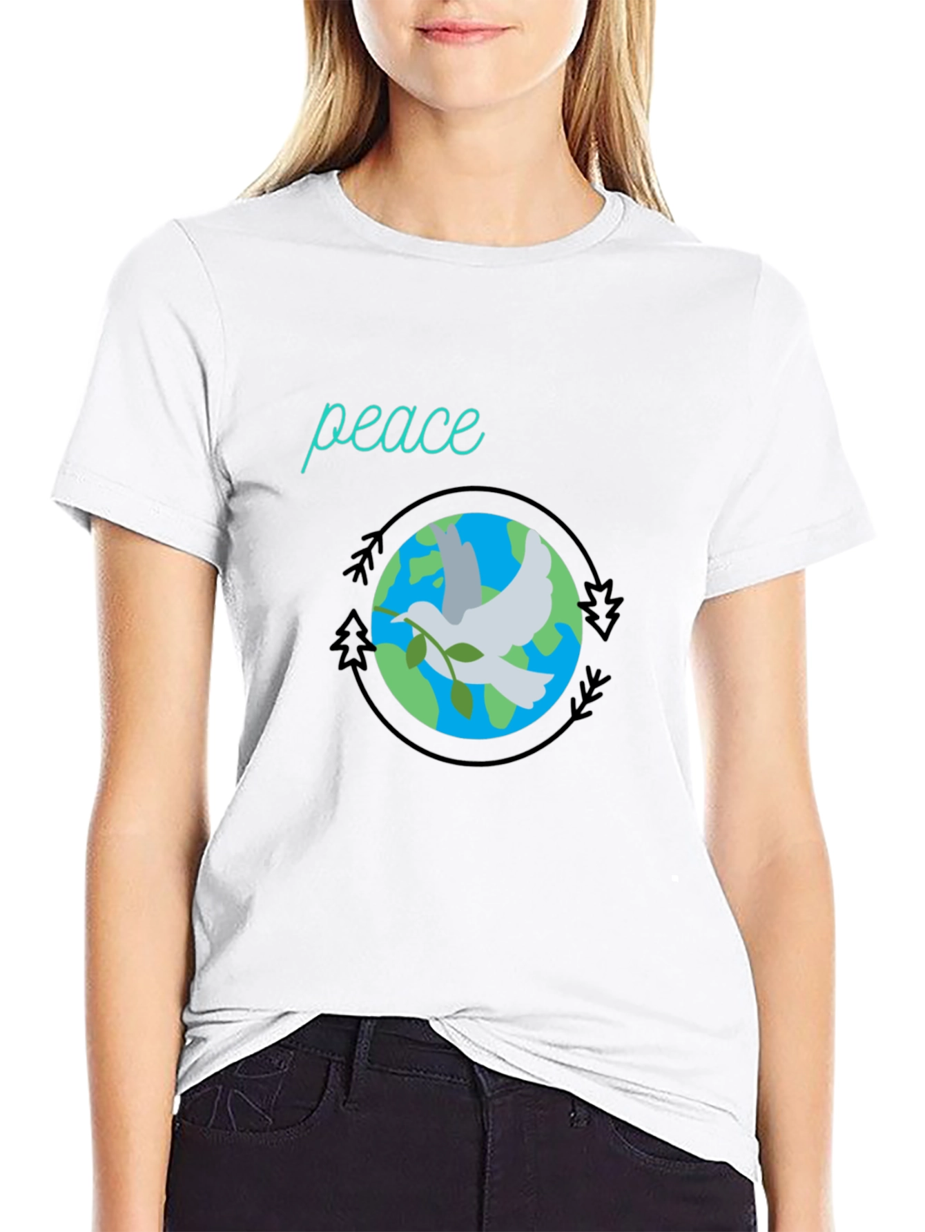 Peace Dove Graphic Tee - Earth Harmony Design