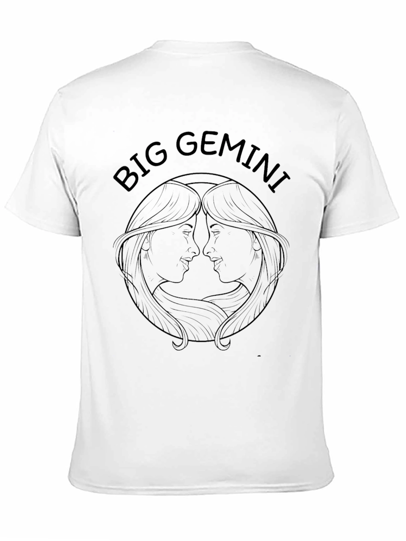 Big Gemini T-Shirt - Black Graphic Tee