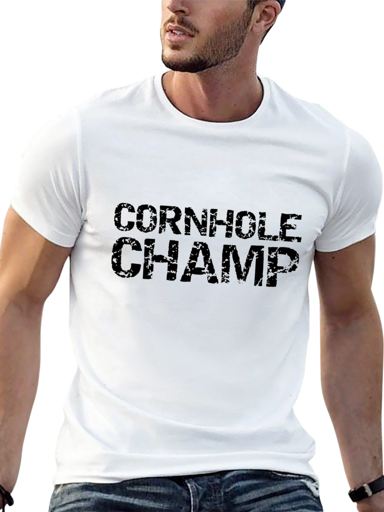 Cornhole Champ Black T-Shirt